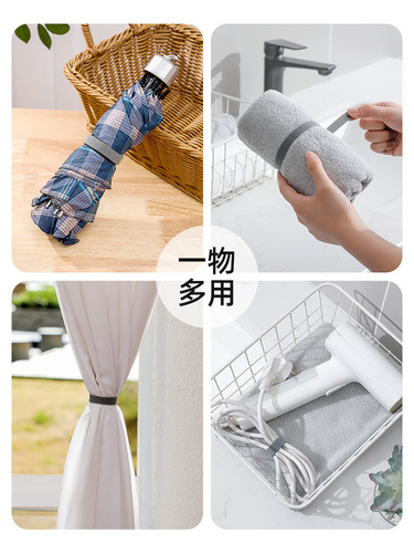 Han Style Magnetic Tape Cable Management Strip with Data Cable Organizers, Adjustable and Scalable Magnetic Fasteners, 5M