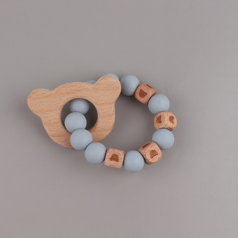 La pulsera de mordedor para bebé de juguete de haya 2025 puede morder el mordisco del bebé