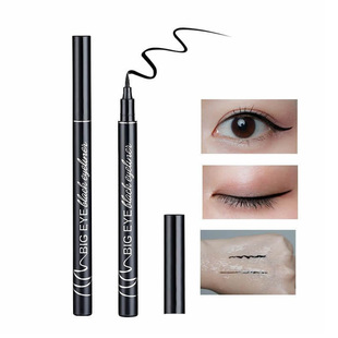 Cross-Border Black quick-drying eyeliner waterproof durable easy to color cool black eyeliner pen is not easy to faint foreign trade makeup