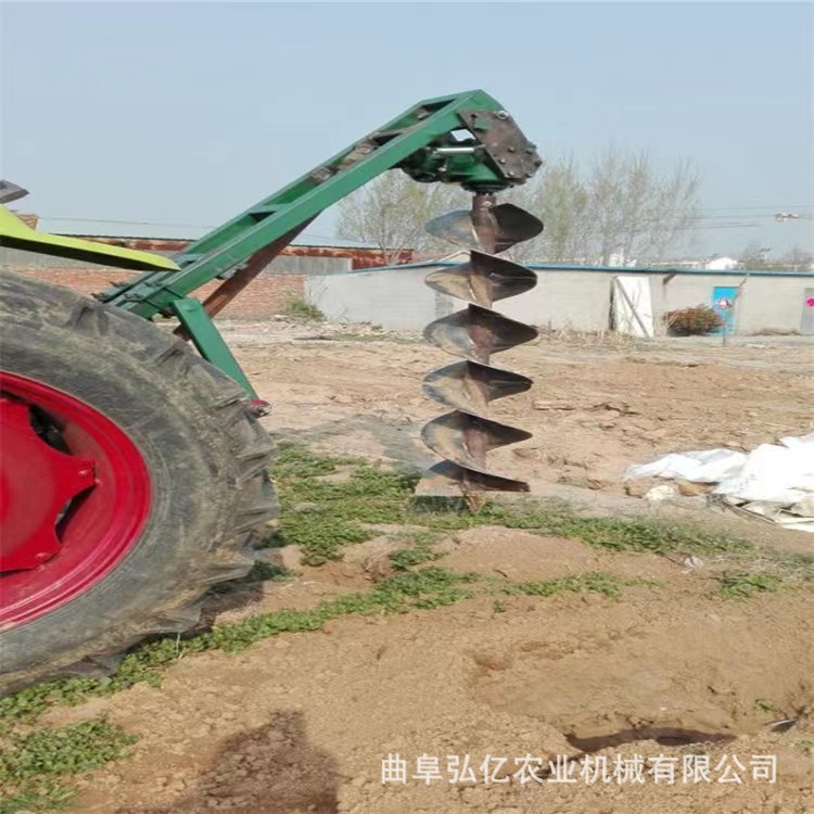 户外山林栽柱挖坑机螺旋式钻坑机冻土层硬土地大马力打坑机挖穴机