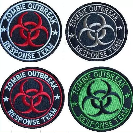 魔术贴章臂章街头个性户外刺绣背包橡胶肩章胸章战术服装配饰