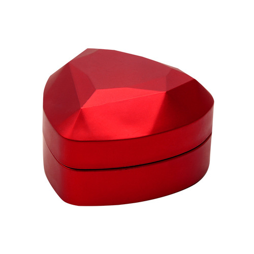 Romantic Heart-Shaped LED Light Jewelry Box with a Sense of Luxury, Engagement Ring Box, Necklace Packaging Box, Pendant Accessory Box