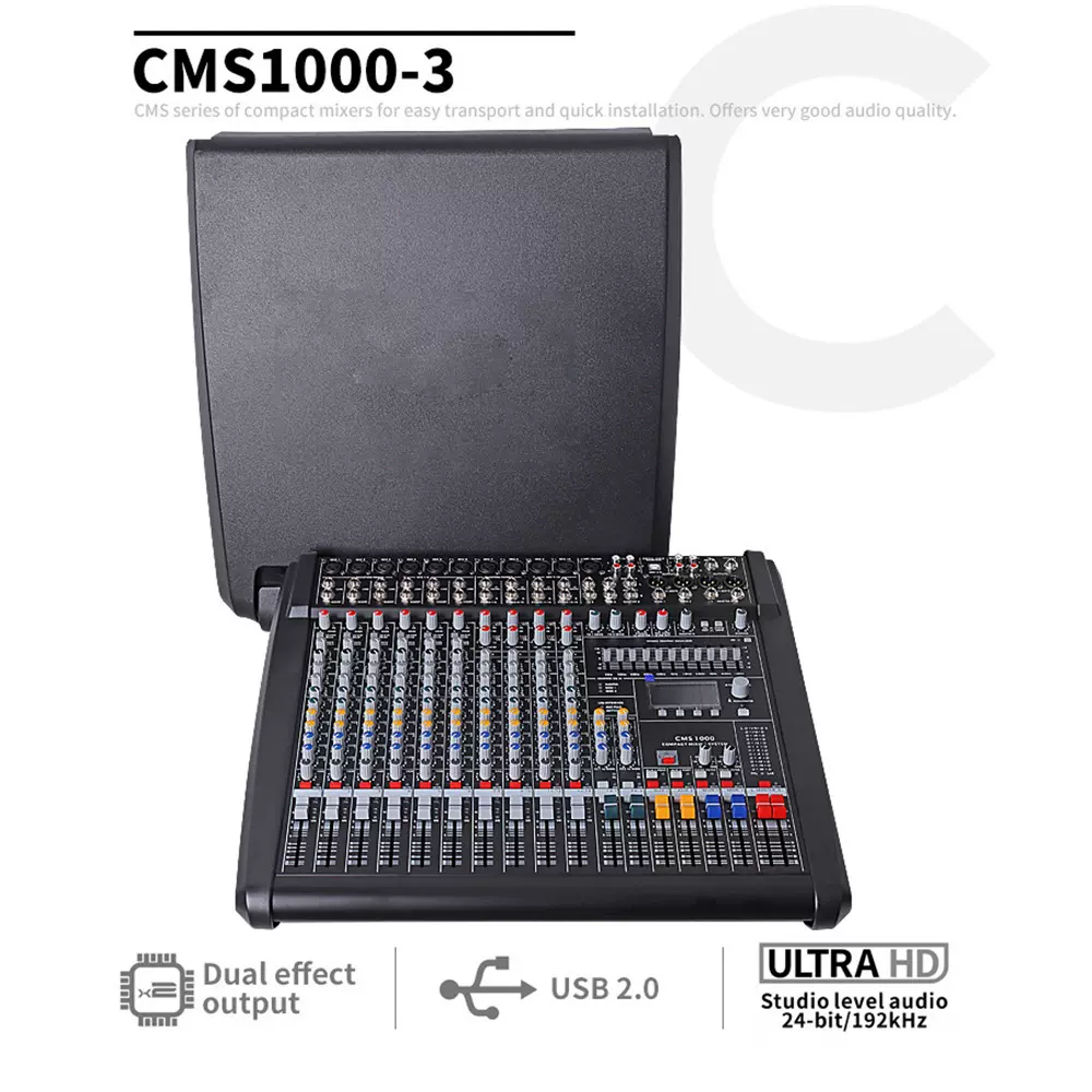 CMS1000-3PM1000-3调音台专业99种效果器舞台混音器MIXERaudio