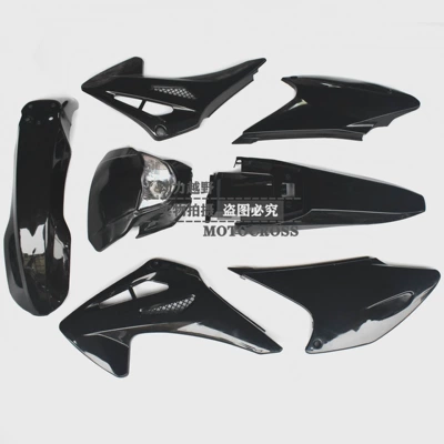 Motosiklet ləvazimatları və aksesuarları, mudguard protective shell accessories - complete-set-of-shell-with-headlight-black