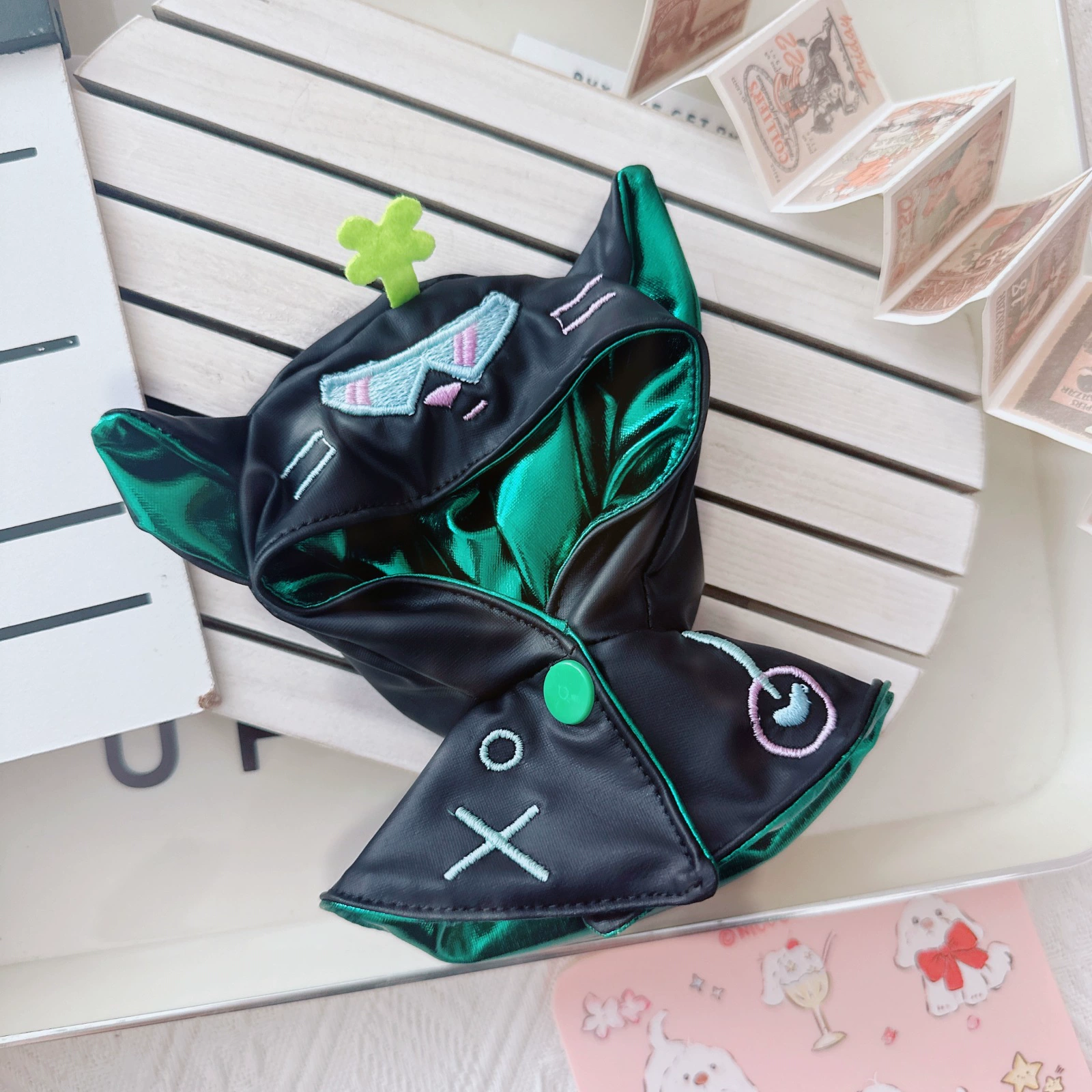 Кукла, плащ для переодевания, спальный мешок, сумка-чехол, набор, 17см