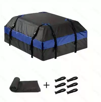 Off-Road Car Roof Luggage Bag Waterproof Roof Bag Car Soft Bag Dustproof Bag Camping Car Luggage Rack (Kempinq və səyahət) - 420d-roof-bag-anti-slip-mat-plus-6-door-buckles