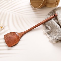 柯木鍋シャベル厨房炒め料理実木シャベル家庭用大型プラス長柄不粘着鍋専用調理器具卸売り