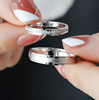 Wedding ring for beloved suitable for men and women, silver 925 sample