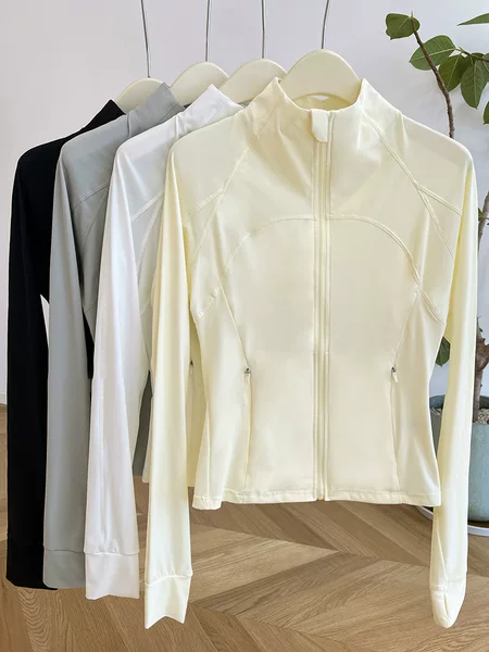 2024 New Style Sun Protection Clothing Women's Vertical Collar Summer Slim-fit Lightweight UV-resistant Ice Silk Breathable Outdoor Sun Protection Clothing