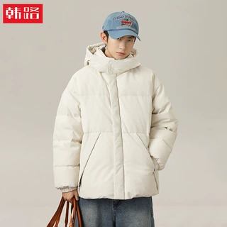日系复古短款棉服冬季加厚保暖防泼水棉衣可拆卸连帽面包服外套q
