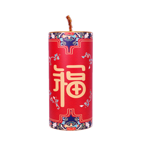 2024 Year of the Dragon New Year and Spring Festival firecracker ornaments sitting cannon salute decorative cannon simulation firecracker tube firecracker cannon tube
