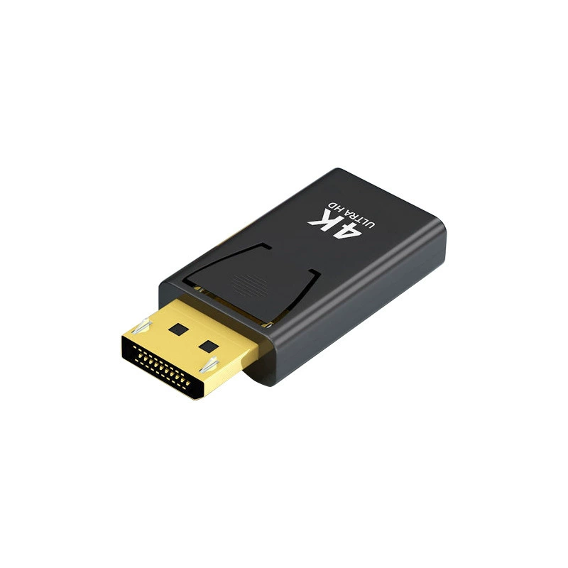 DP к HDMI роторный разъем, преобразователь интерфейса DisplayPort, конвертация 4K DP в HDMI