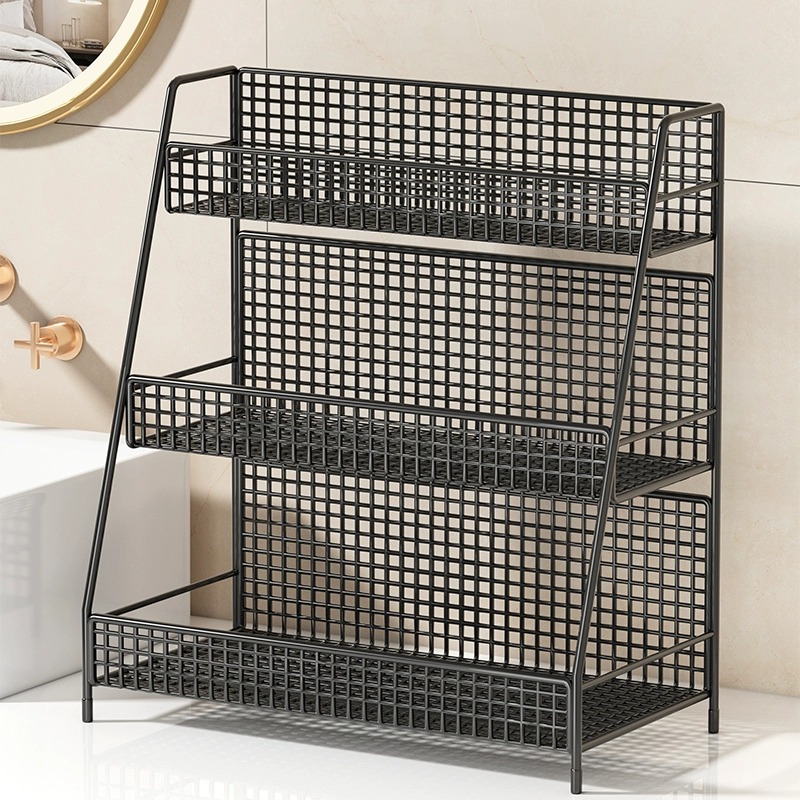 Estante Organizador para Lavabo de Hierro de 4 Niveles para Baño