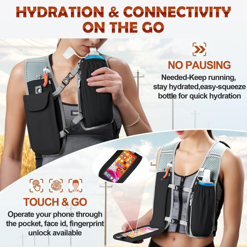 Nuevo deportivo acondicionamiento impermeable bolsa de bicicleta mochila para correr bolsa de bicicleta bolsa de agua bolsa de maratón bolsa de bicicleta para correr
