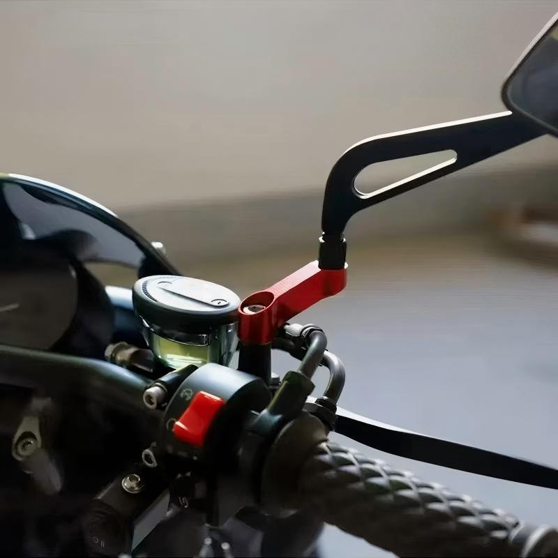 Motorcycle and Electric Vehicle Modified Reflector Mirror Bracket, Rearview Mirror Extension and Widening Bracket Accessories