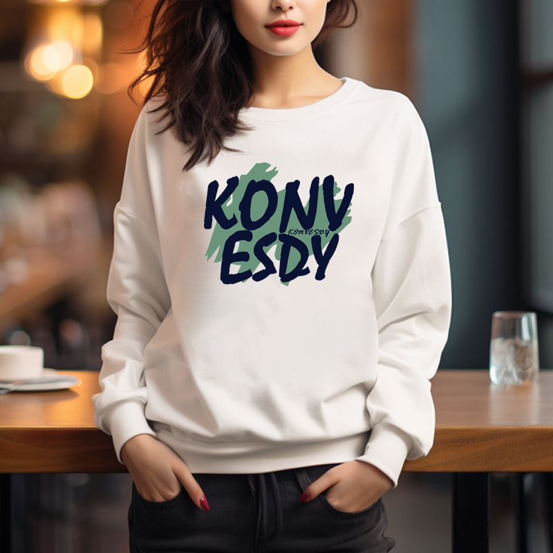 Qadın pambıq sviter, içi yumşaq, qalın, boş kəsilişli