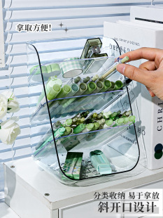 Capacity Oblique Pen Holder Acrylic Children's Student High School Student Desk Desktop Storage Box Storage Rack Others