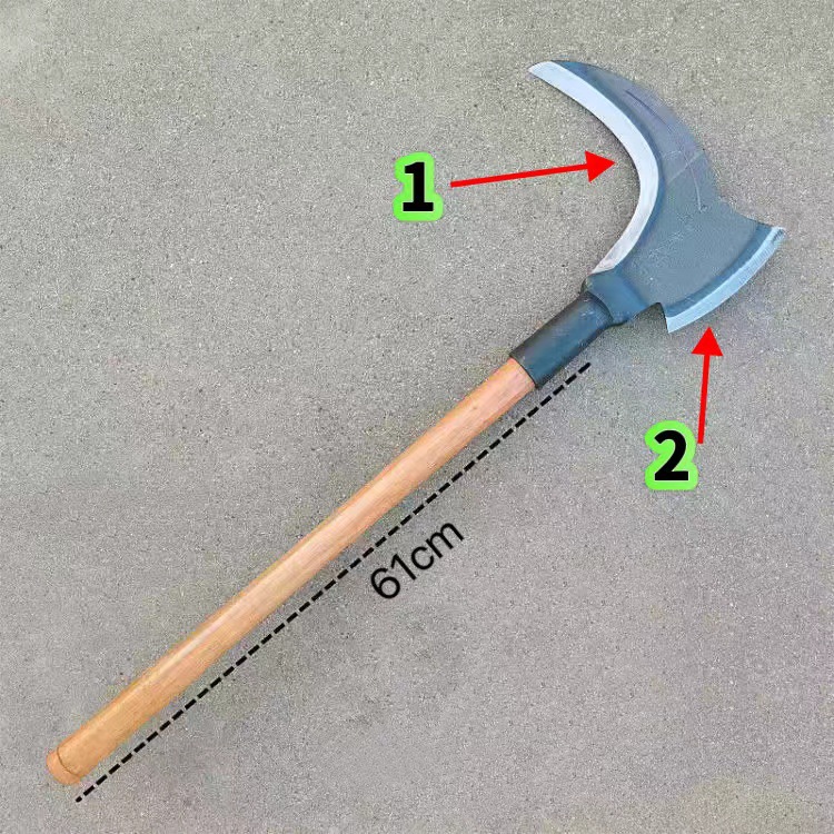 【跨境】农用镰刀老式镰刀老款收割园林农用工具军工镰刀割草特快