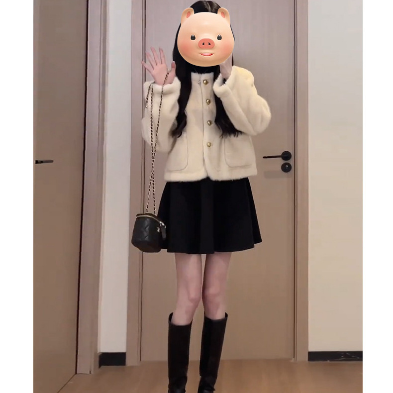 早秋法式黑色内搭连衣裙子女秋冬装2025新款小个子掐腰气质小黑裙|undefined