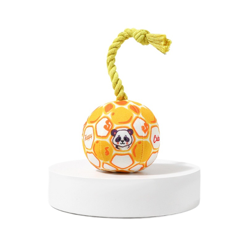 Bola de juguete para perros transfronteriza, interacción de sonido de felpa, resistencia a la mordedura y olfateo, acompañar a perros pequeños y medianos para aliviar el aburrimiento, entrenar juguetes para mascotas