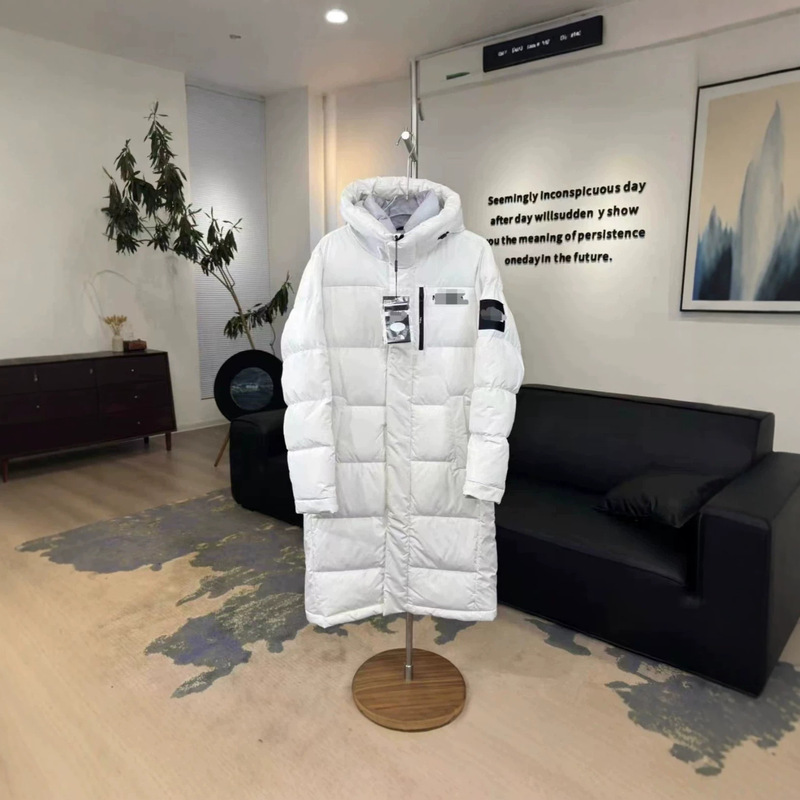 Putian Classic North Face Long Down Jacket Over-the-Knee Hooded 2026 Unisex Couple's Windproof Thickened Warm Coat