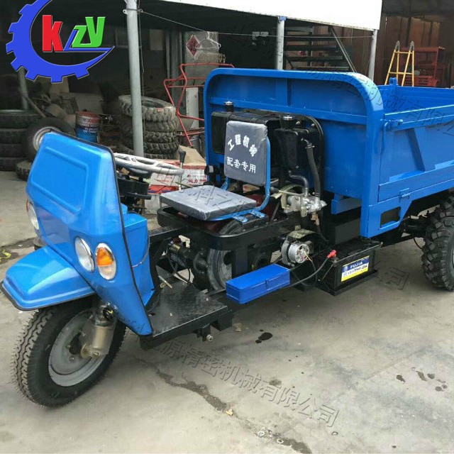 柴油工程三轮车 建筑用全自动式装卸设备 座驾式一体化搬运车