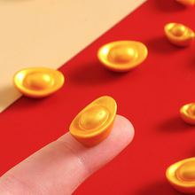 微景观新年财源滚滚金色元宝树脂配件奶油胶diy手机壳车载小摆件