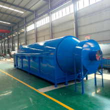 滚筒烘干机小型燃气加热鸡粪羊粪烘干机器全自动中药材料烘干设备