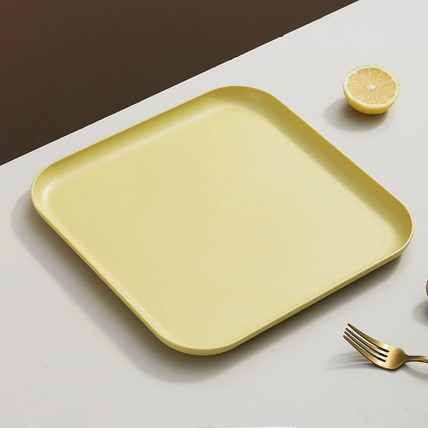 Wheat square tray [yellow]