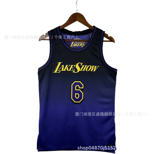 Hot Pressed Version 25th Season Lakers City Version No. 6 James