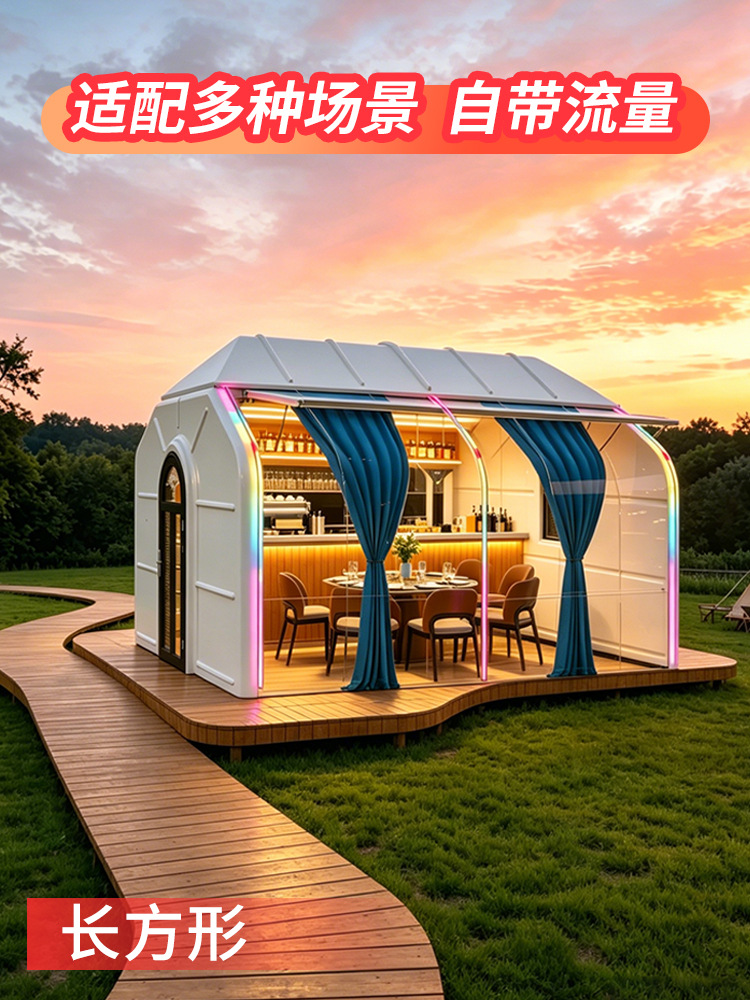 2.8-6 Métro de diámetro transparente estrella tienda de campaña directa a prueba de viento aislamiento térmico cuadrado casa solar red burbuja casa