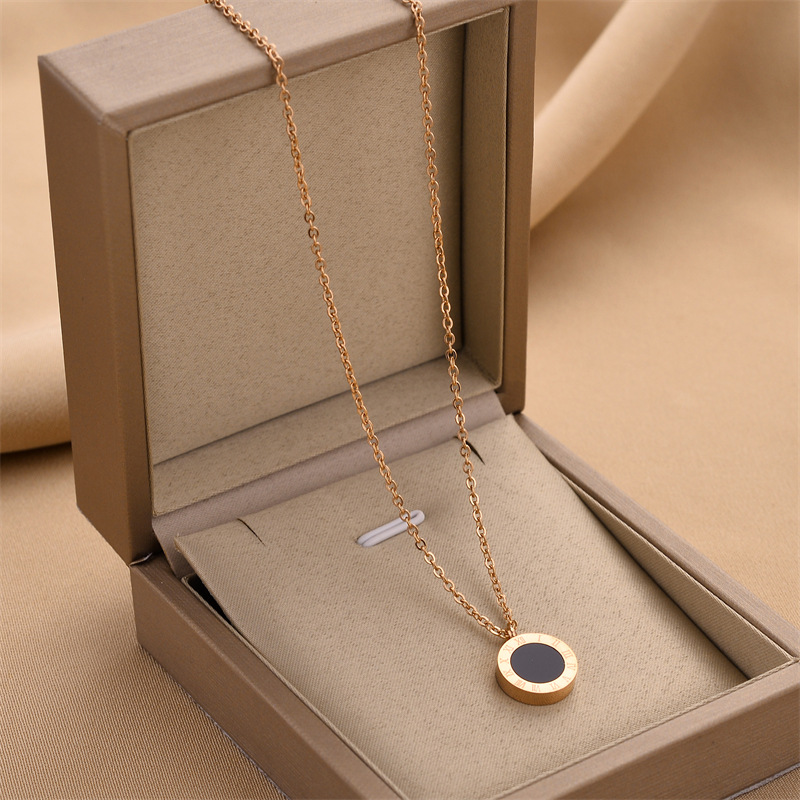 Fashion Geometric Titanium Steel Plating Necklace