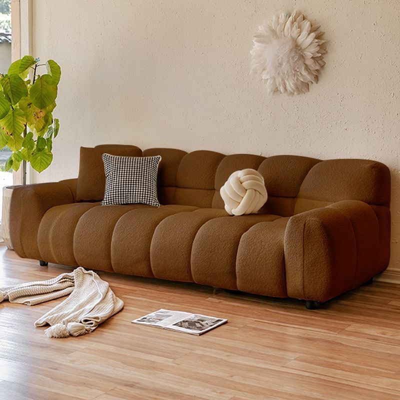 Caramel colored lambswool [full, comfortable and high rebound]