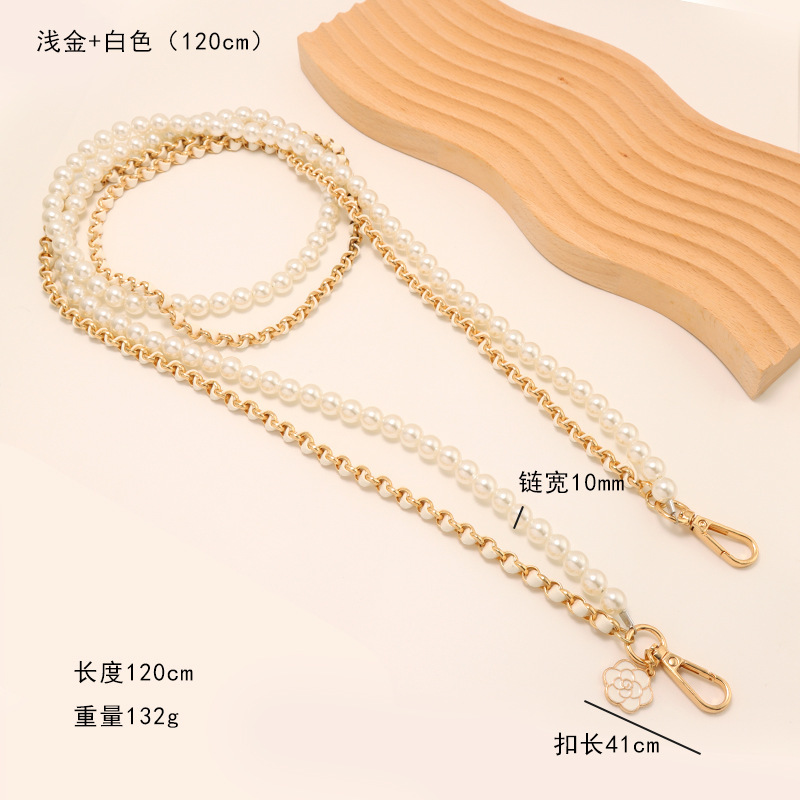 Xiaoxiangfeng パール延長チェーン椿携帯電話ストラップ携帯電話ストラップバッグハンドヘルドレザーショートバッグチェーン|undefined