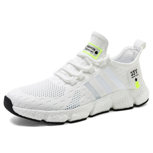 Men's Running Shoes Summer Shoes Athletic Shoes Breathable Flyknit Running Shoes Lightweight Mesh Shoes for Men Casual Shoes