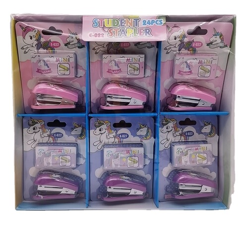 Portable cute cartoon Sanrio mini small stapler set student office small needle stapler