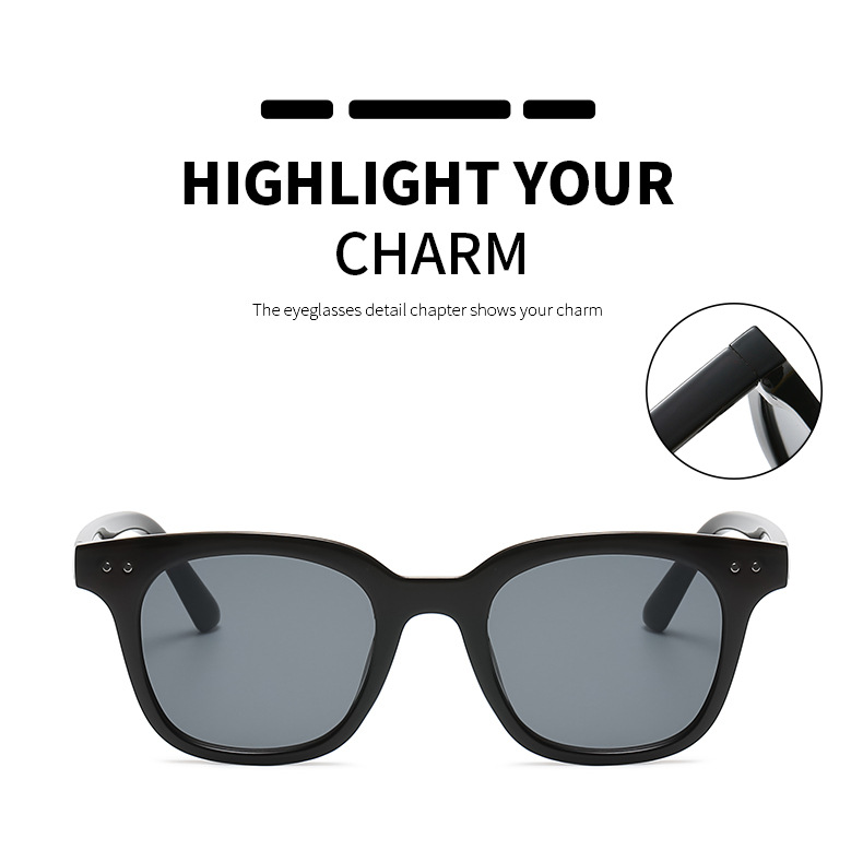 45g Weight Sunglasses Classification UV400 Protection Lens Material Outdoor Occasion Plastic Material Geometric Pattern Unisex Gender Elegant, Fashion, Simple Style Style Grey, Pink, Leopard, Black Color Elegant Fashion Simple Style Geometric UV400 Protection Women's Sunglasses 3