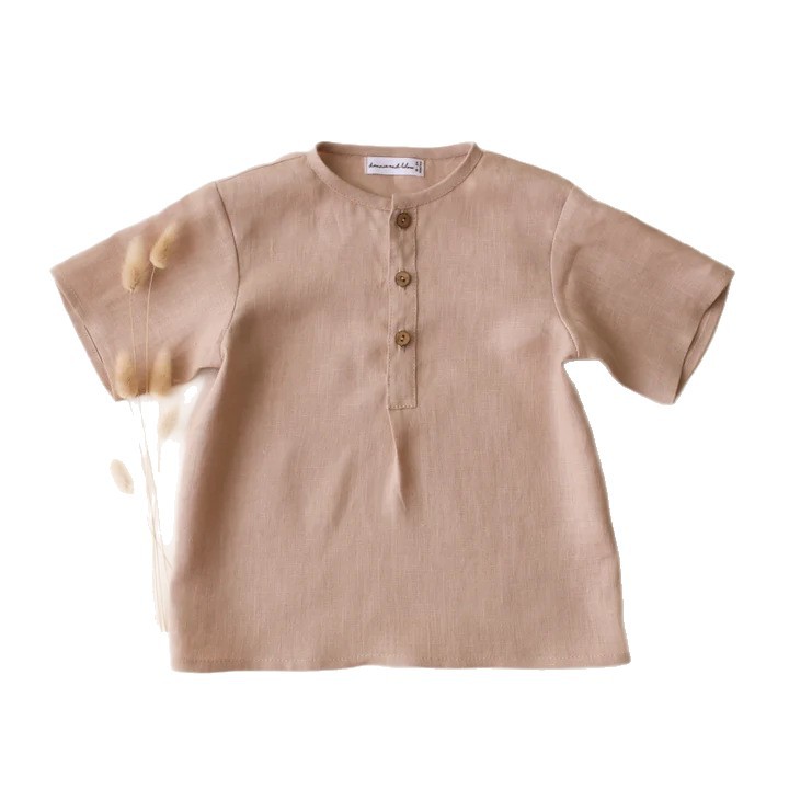 Brand summer cotton children's retro T-shirt