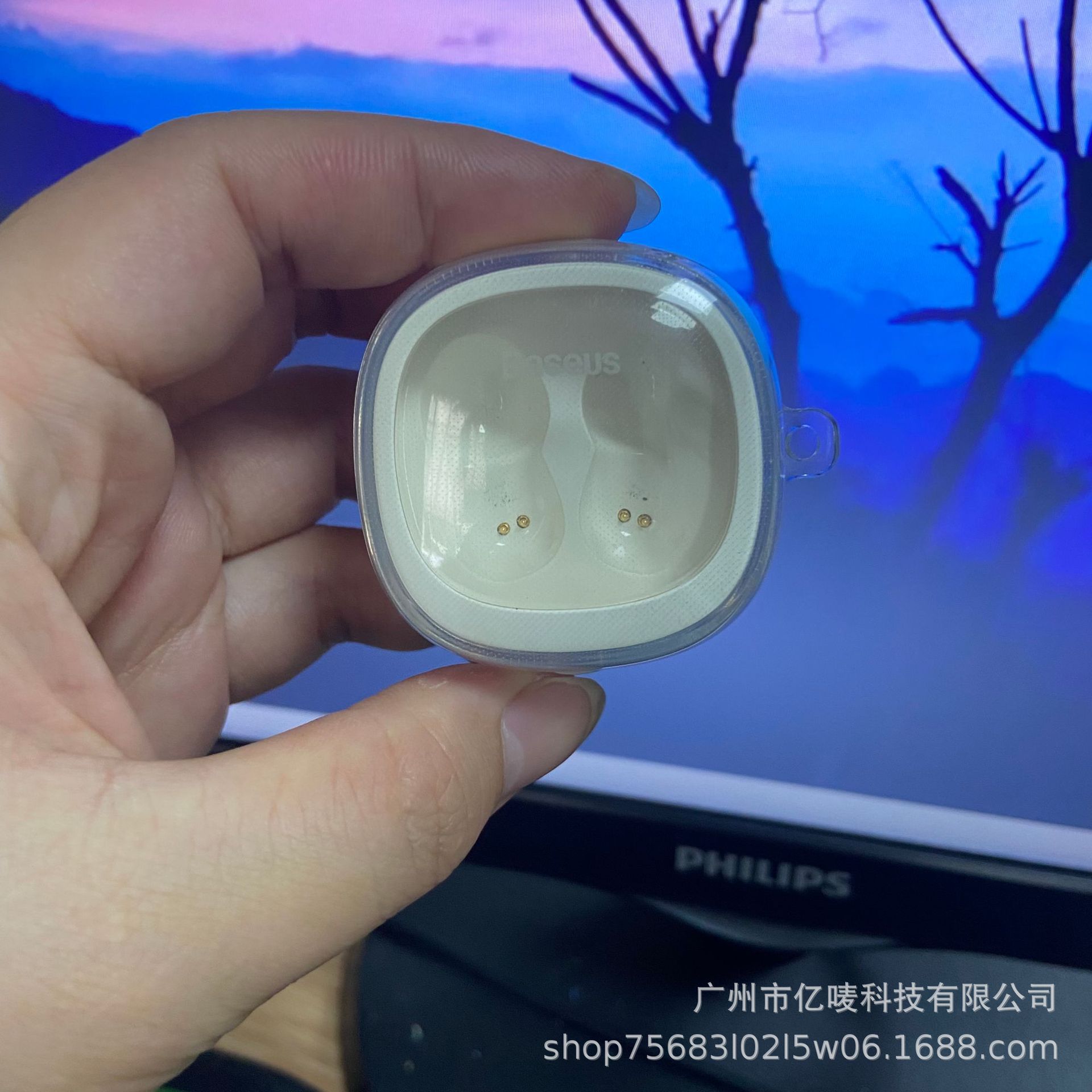 Aplicable BaseusWM02 auricular cubierta protectora baseus w01 auricular inalámbrico Bluetooth caja de carga transparente suave caso TPU