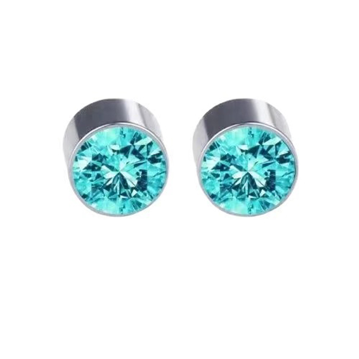 Magnetiska örhängen med strass för män och kvinnor runda_voghion.com
