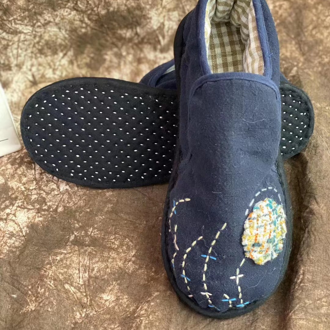 Purely handmade thousand-layer old cotton shoes