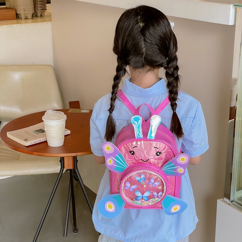 Jardín de infantes, mochila infantil, caricatura encantadora, sequinilla, mochila para niños y niñas, nueva mochila para niños