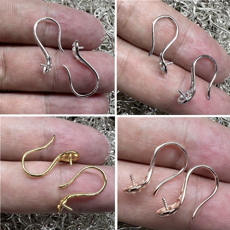 s925纯银同款高跟鞋镂空耳钩耳饰耳钉耳环 手工DIY耳饰品配件