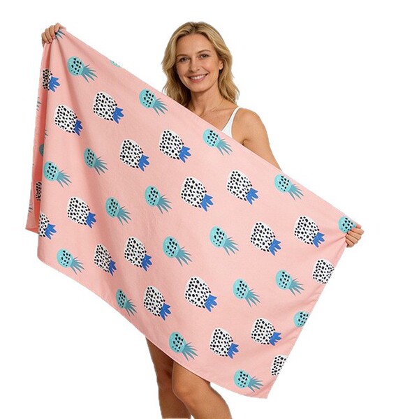 Beach quick dry double-sided bath towel for swimming