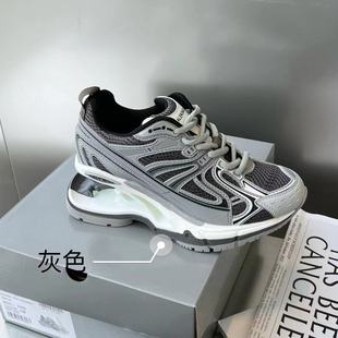 2025 Spring New Dad Shoes Small Spring Shoes Women's Heightening Breathable Mesh Suspension Shoes Casual Sports Shoes