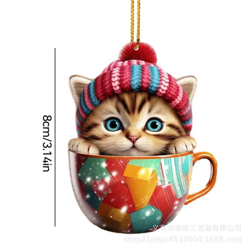 国境を越えた新しいカップ猫平面ストラップナタール平恩特美しい猫アヴァル装飾アクセサリーストラップ|undefined