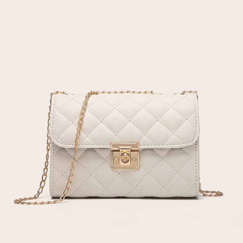 Bolso de mujer 2021 nuevo bolso cuadrado de cadena bordada, bolso casual, pequeño mochila claro, comercio exterior