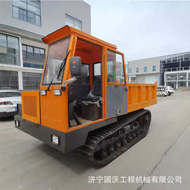 复杂地形履带运输车 1.5吨5吨橡胶履带车图片 中小型手扶履带车