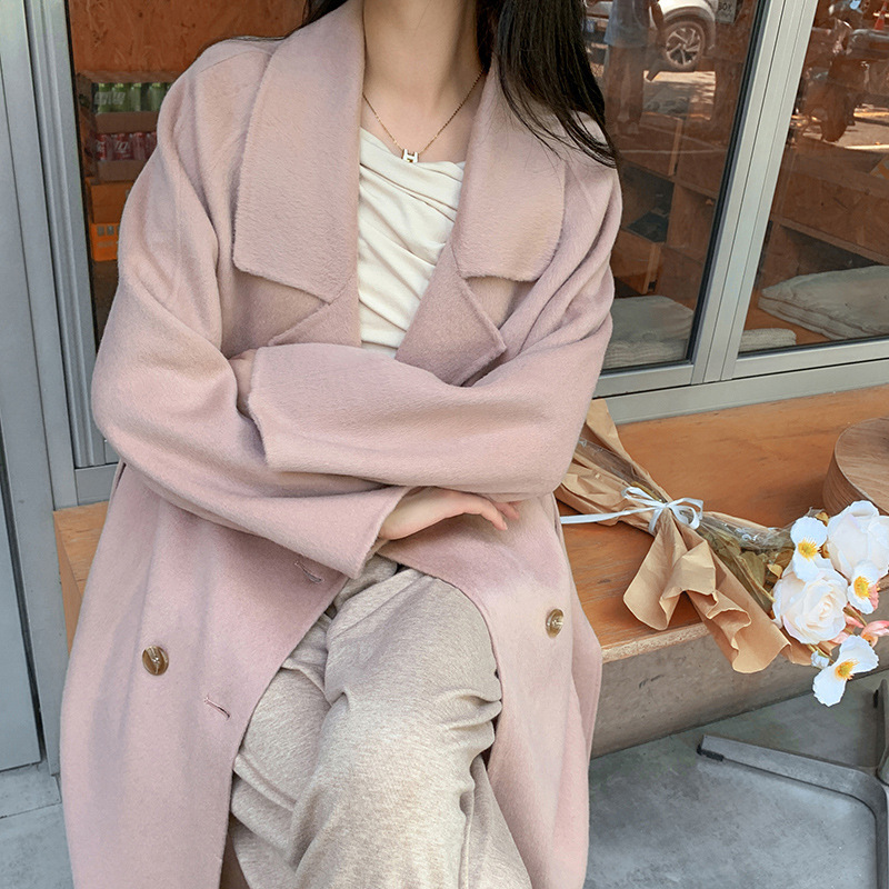 Devil's Coat/Winter Double-sided Tolen Coat Women's High-end Camel Velvet Coat Woolen Coat Cashmere Tolen Coat Devil's Coat/Winter Double-sided Tolen Coat Women's High-end Camel Velvet Coat Woolen Coat Cashmere Tolen Coat