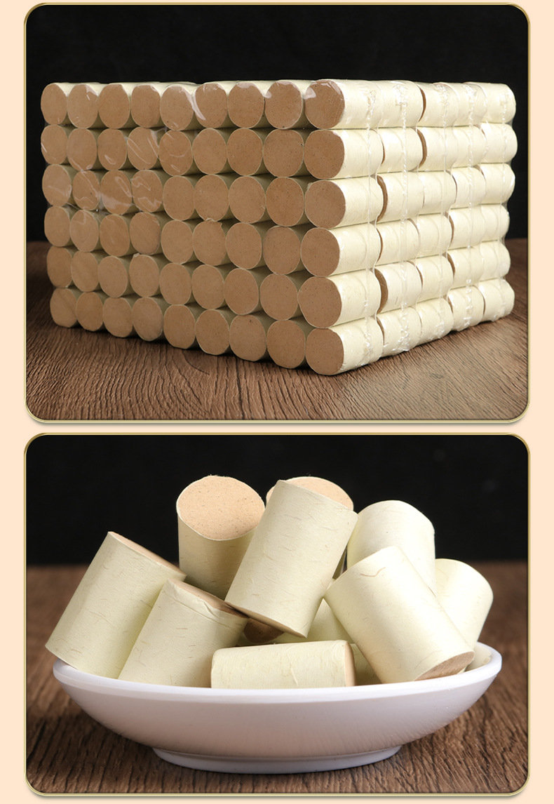 Stone-Ground Moxa Cones Ai Zhu Pure Mugwort Wool for Moxibustion Warming Care 54 Cones per Board preparation